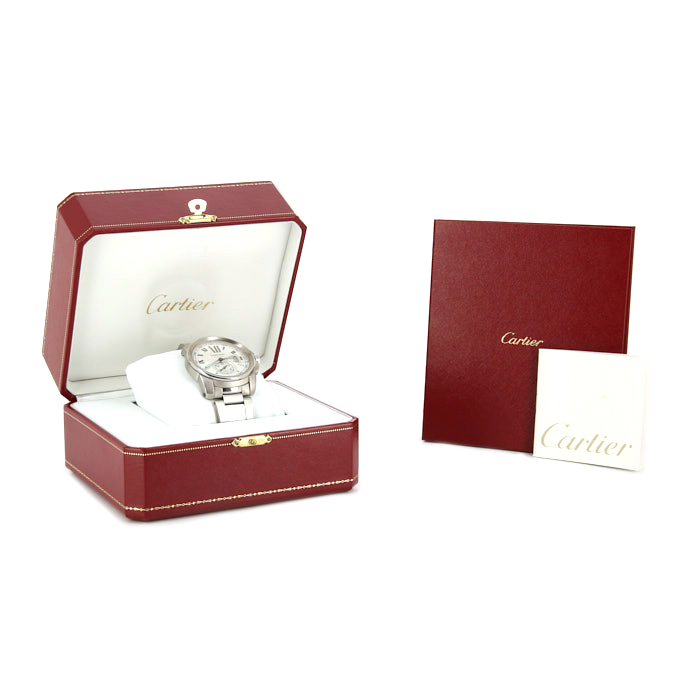 Montre Cartier Calibre De Cartier en acier Ref :  3389 Vers  2014