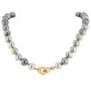 Dinh Van Menottes R12 necklace in yellow gold and pearls - 00pp thumbnail