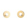 Dinh Van Cible earrings in yellow gold and diamonds - 00pp thumbnail