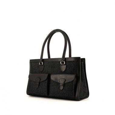 Dior Vintage handbag in black canvas and black leather