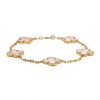 Bracelet Van Cleef & Arpels Alhambra Vintage en or jaune et nacre blanche - 00pp thumbnail