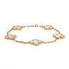 Van Cleef & Arpels Alhambra Vintage bracelet in yellow gold and mother of pearl - 00pp thumbnail