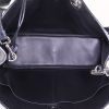 Shopping bag Dior Diorissimo K60K608418 grande in pelle martellata nera a fiori - Detail D5 thumbnail