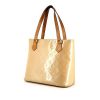 Shopping bag Louis Vuitton Houston in pelle verniciata monogram beige e pelle naturale - 00pp thumbnail