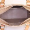 Louis Vuitton Houston shopping bag in beige monogram patent leather and natural leather - Detail D2 thumbnail