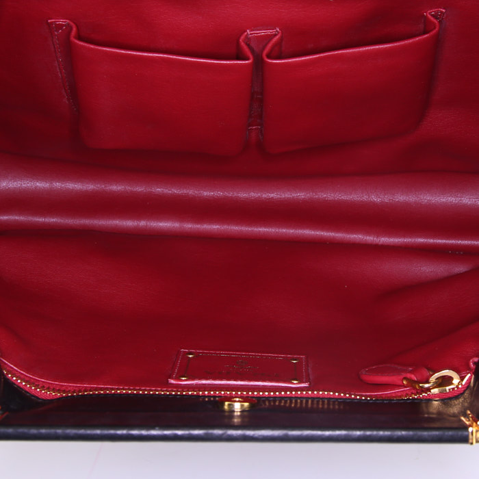 Prada pouch in black leather - Detail D2