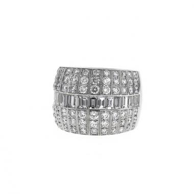 Bague Messika Liz grand modèle en or blanc et diamants