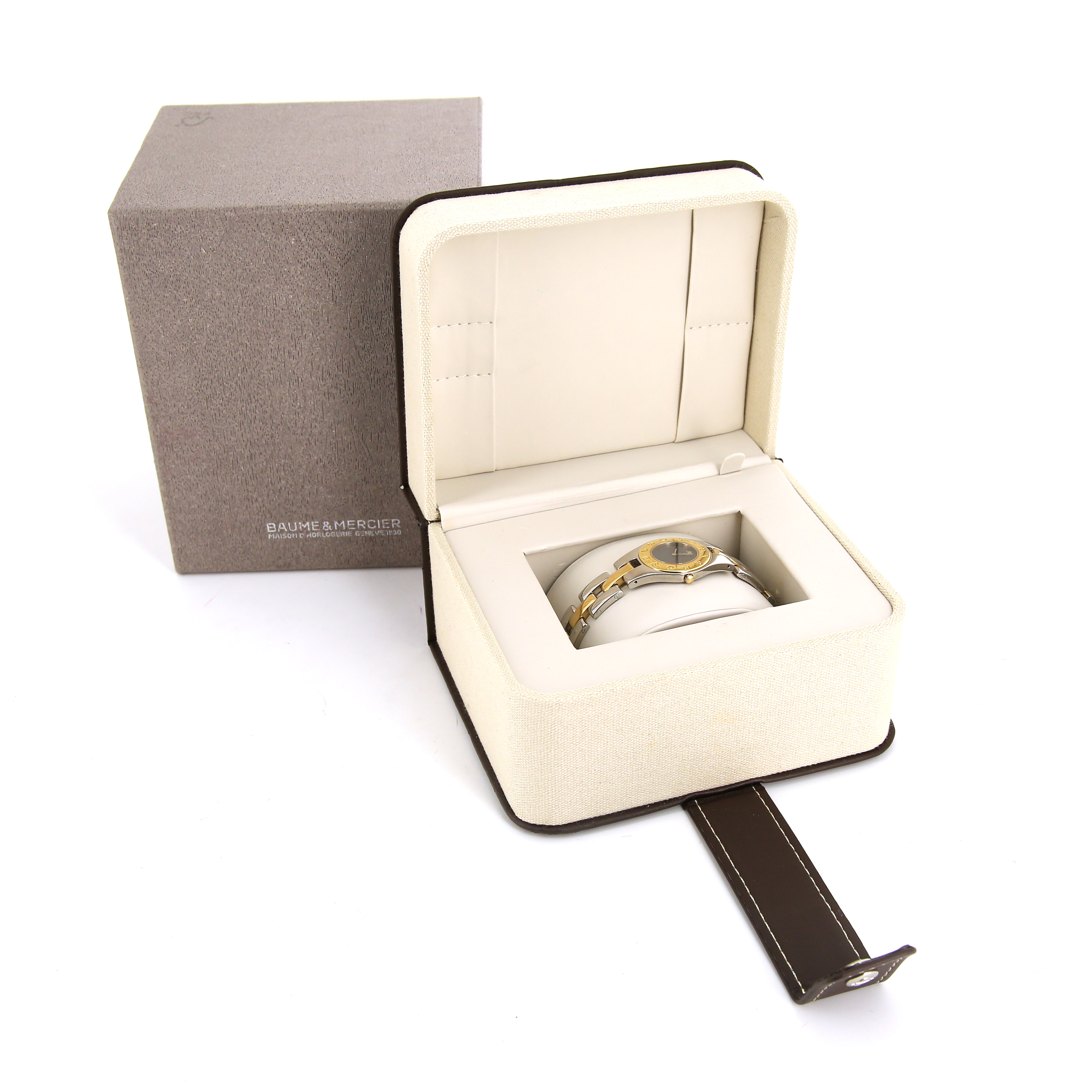Reloj Baume & Mercier Linéa de acero y oro chapado Circa  2000 - Detail D2