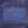 Dior Saddle bag worn on the shoulder or carried in the hand in blue monogram denim canvas and blue leather - Detail D3 thumbnail