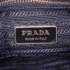 Prada Gaufre shoulder bag in black quilted canvas and black leather - Detail D3 thumbnail
