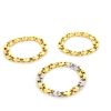 Pomellato necklace in yellow gold,  white gold and diamonds - Detail D2 thumbnail