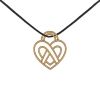 Poiray Coeur Fil size XL pendant in yellow gold and diamonds - 00pp thumbnail