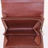 Portefeuille Louis Vuitton en toile monogram marron et cuir marron - Detail D2 thumbnail