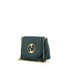 Gucci 1973 small model shoulder bag in pigeon blue grained leather - 00pp thumbnail