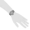 Cartier Pasha watch in stainless steel Ref:  2475 Circa  2000 - Detail D1 thumbnail