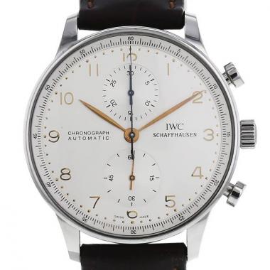 IWC Portuguese-Chronograph watch in stainless steel Ref:  3714 Circa  2000