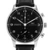 IWC Portuguese-Chronograph watch in stainless steel Ref:  3714 Circa  2009 - 00pp thumbnail