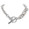 Hermes Parade large model necklace in silver - 00pp thumbnail