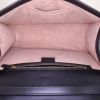 Gucci Sylvie handbag in black leather and bicolor canvas - Detail D3 thumbnail