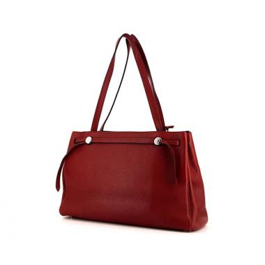 Hermès Cabana shopping bag in red togo leather