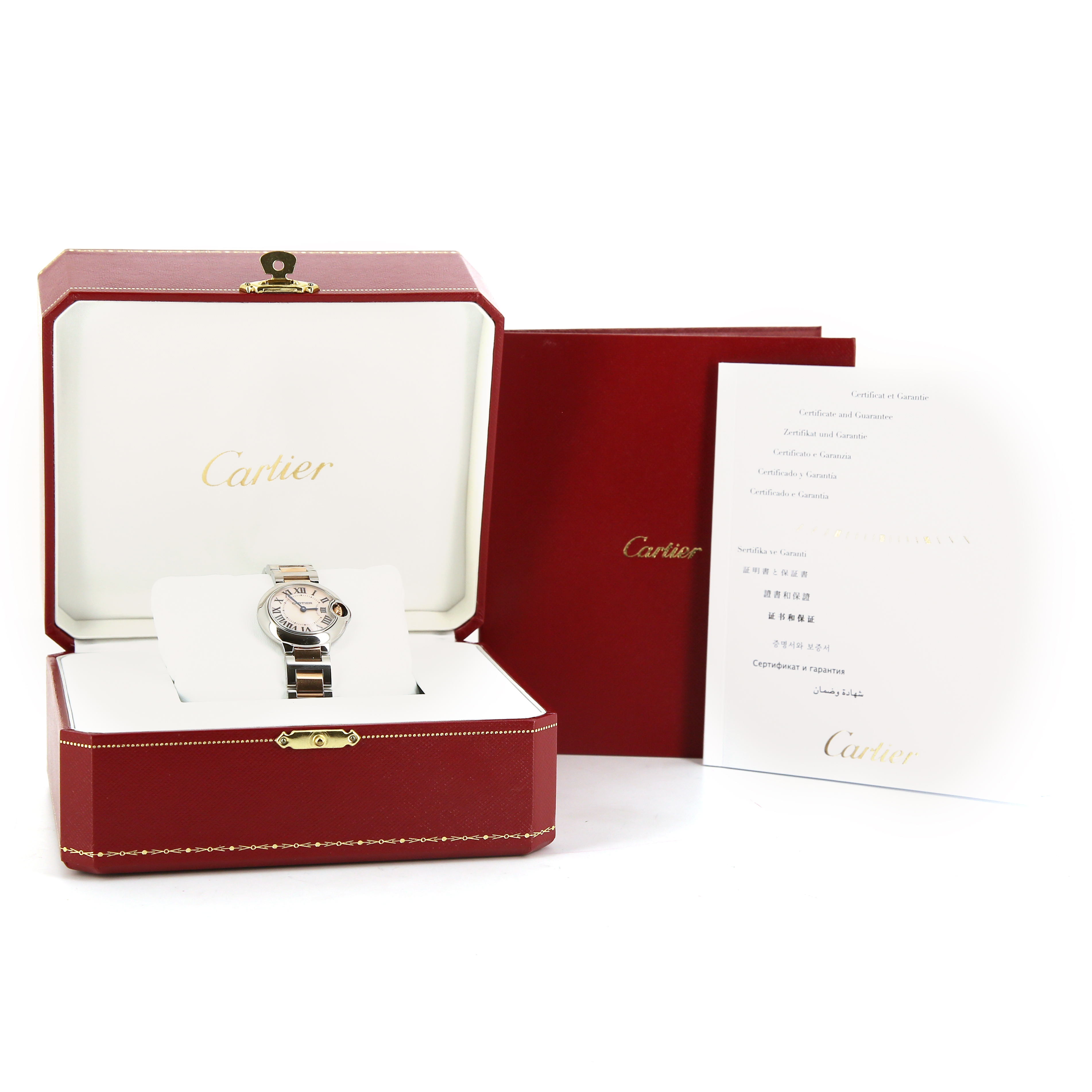 Cartier Ballon Bleu De Cartier watch in stainless steel and pink gold Ref:  2009 Circa  2017 - Detail D2