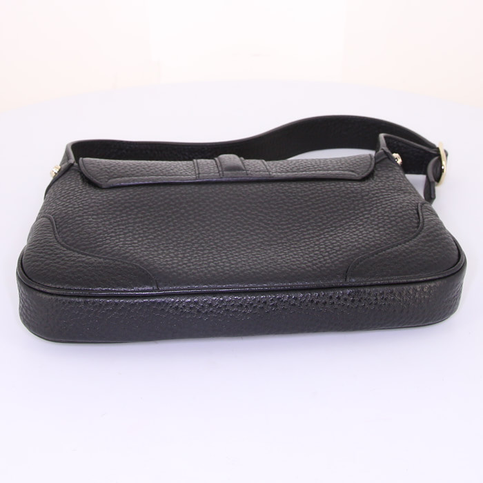 Borsa da spalla o a mano Gucci Gucci Vintage in pelle martellata nera - Detail D4