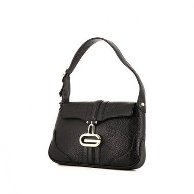 Bolso para llevar al hombro o en la mano Gucci Gucci Vintage en cuero granulado negro