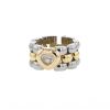 Sortija flexible Chopard Happy Diamonds en acero,  oro amarillo y diamante - 00pp thumbnail