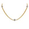 Vintage 1990's necklace in yellow gold and white gold - 00pp thumbnail