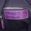 Balenciaga Pompon shopping bag in purple leather - Detail D4 thumbnail
