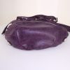 Balenciaga Pompon shopping bag in purple leather - Detail D5 thumbnail