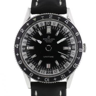 Orologio Breitling Unitime in acciaio Ref :  2610 Circa  1960
