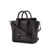 Bolso bandolera Celine Luggage Nano en cuero granulado negro - 00pp thumbnail
