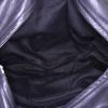 Bolso de mano Chloé Silverado en piel de pitón negra - Detail D2 thumbnail