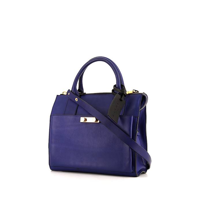 Marni handbag in blue leather - 00pp