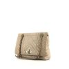 Lanvin Happy handbag in beige chevron quilted leather - 00pp thumbnail