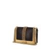 Chanel Boy shoulder bag in black and gold bicolor quilted leather - 00pp thumbnail