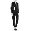 Bolso bandolera Chanel Timeless en tweed negro y blanco y cuero blanco - Detail D1 thumbnail