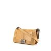 Chanel Boy shoulder bag in beige python and beige quilted leather - 00pp thumbnail