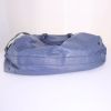 Balenciaga travel bag in blue leather - Detail D5 thumbnail
