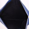 Balenciaga pouch in blue leather - Detail D2 thumbnail