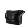 Balenciaga Courrier XL travel bag in black leather - 00pp thumbnail