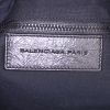 Sac de voyage Balenciaga Courrier XL en cuir noir - Detail D3 thumbnail