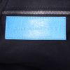 Borsa ventiquattrore Balenciaga Day in tela grigia e pelle blu - Detail D3 thumbnail