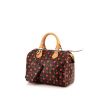 Louis Vuitton Speedy Editions Limitées handbag in brown and red monogram canvas and natural leather - 00pp thumbnail