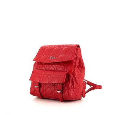 Dior Stardust small model backpack in red leather