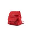 Dior Stardust small model backpack in red leather - 00pp thumbnail