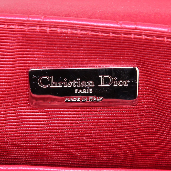 Mochila Dior Stardust modelo pequeño en cuero rojo - Detail D3