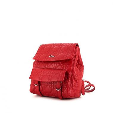 Dior Stardust small model backpack in red leather