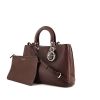 Dior Diorissimo medium model handbag in brown grained leather - 00pp thumbnail